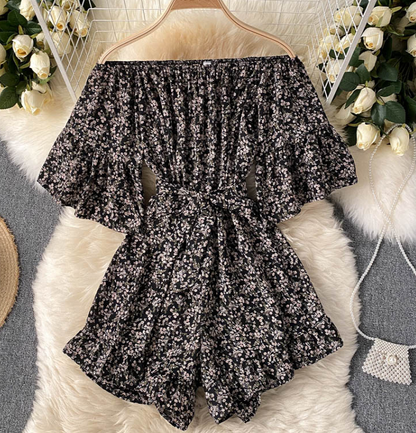 Floral Off The Shouder Romper