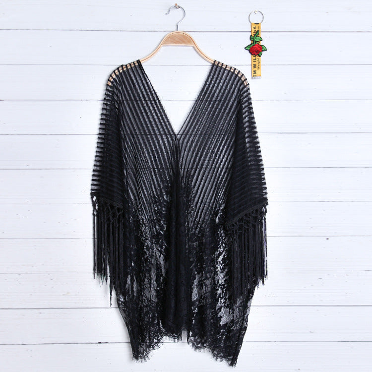 Tassel Lace Cover Up