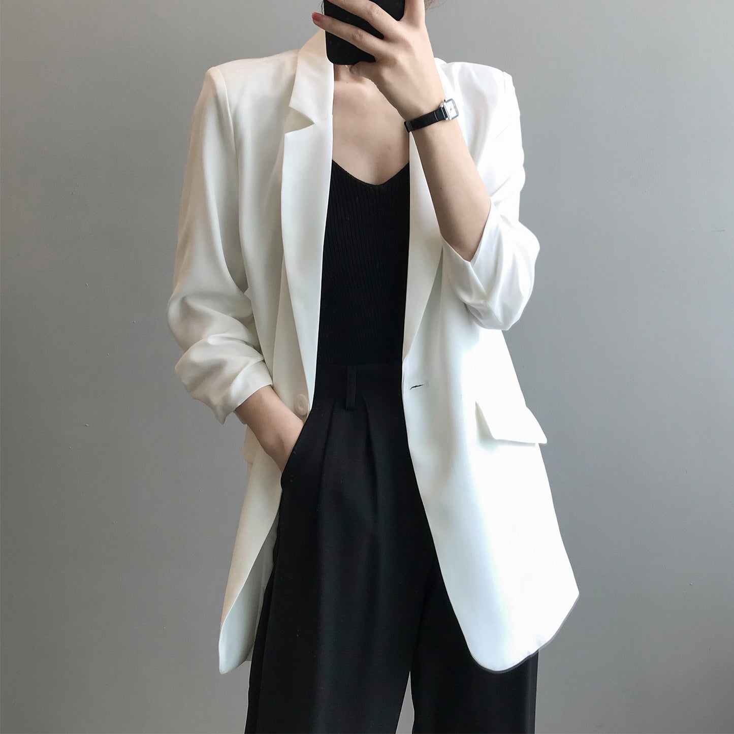 Three Quarter Sleeve Suit