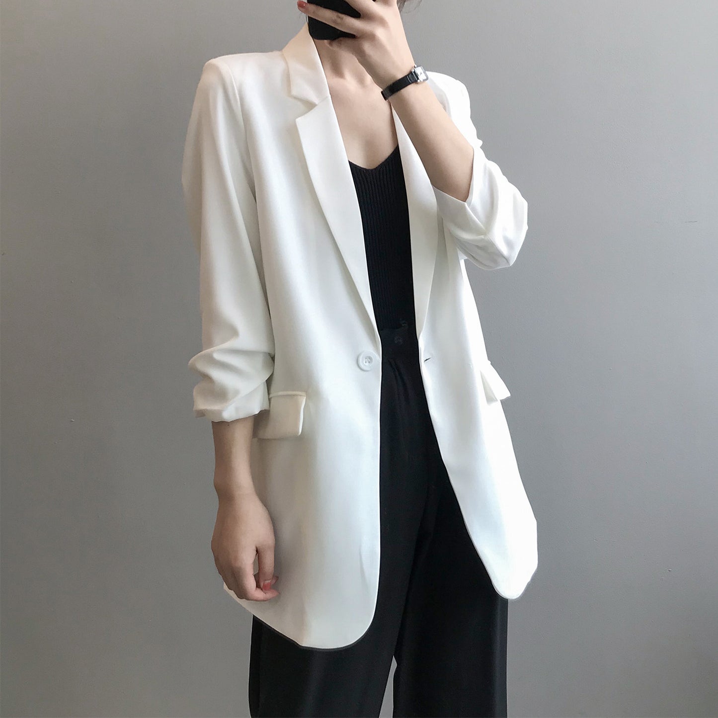 Three Quarter Sleeve Suit