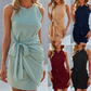 Sleeveless  Irregular Dress