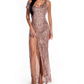 Off The Shoulder Slit Dress