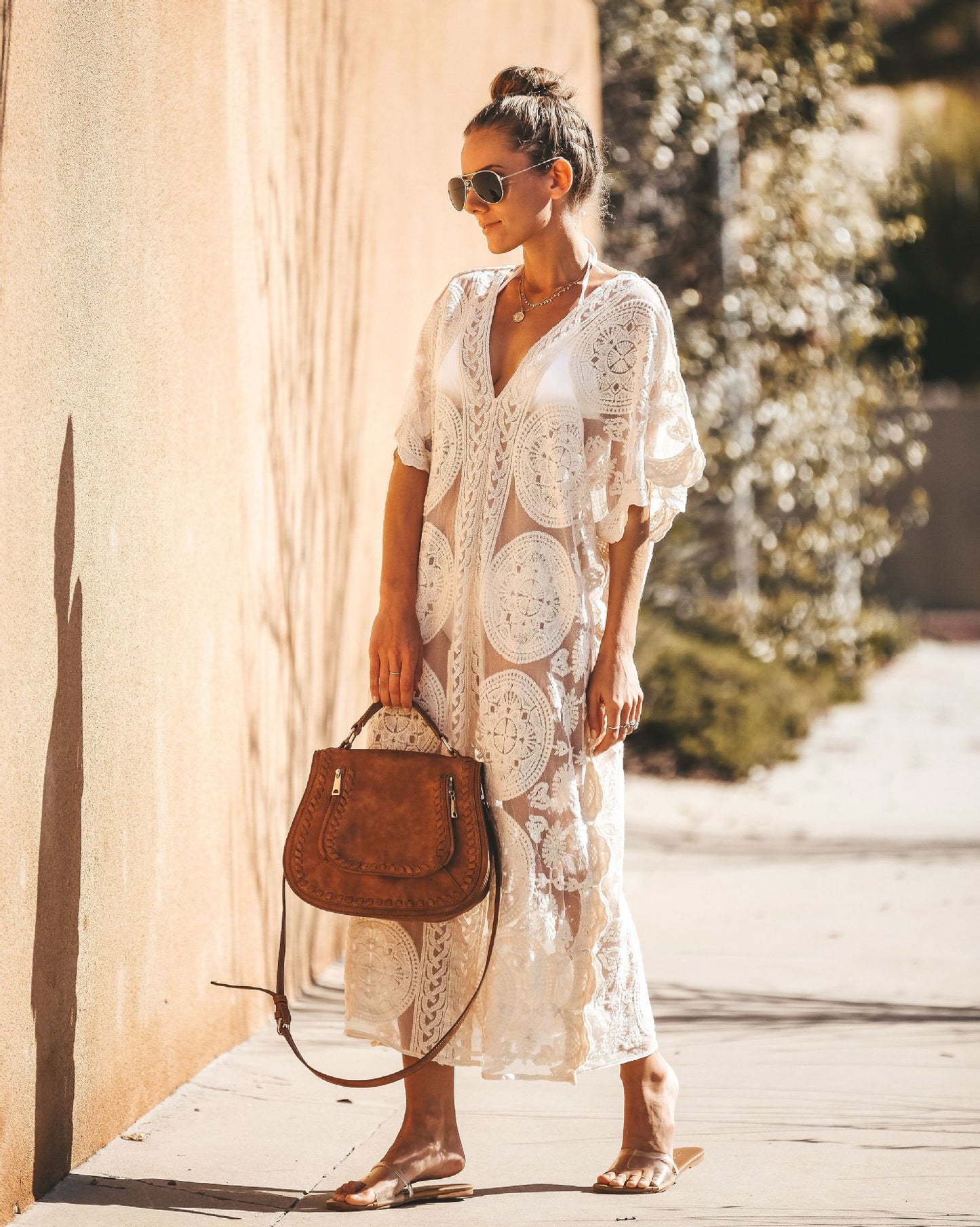 V Neck Cover Up