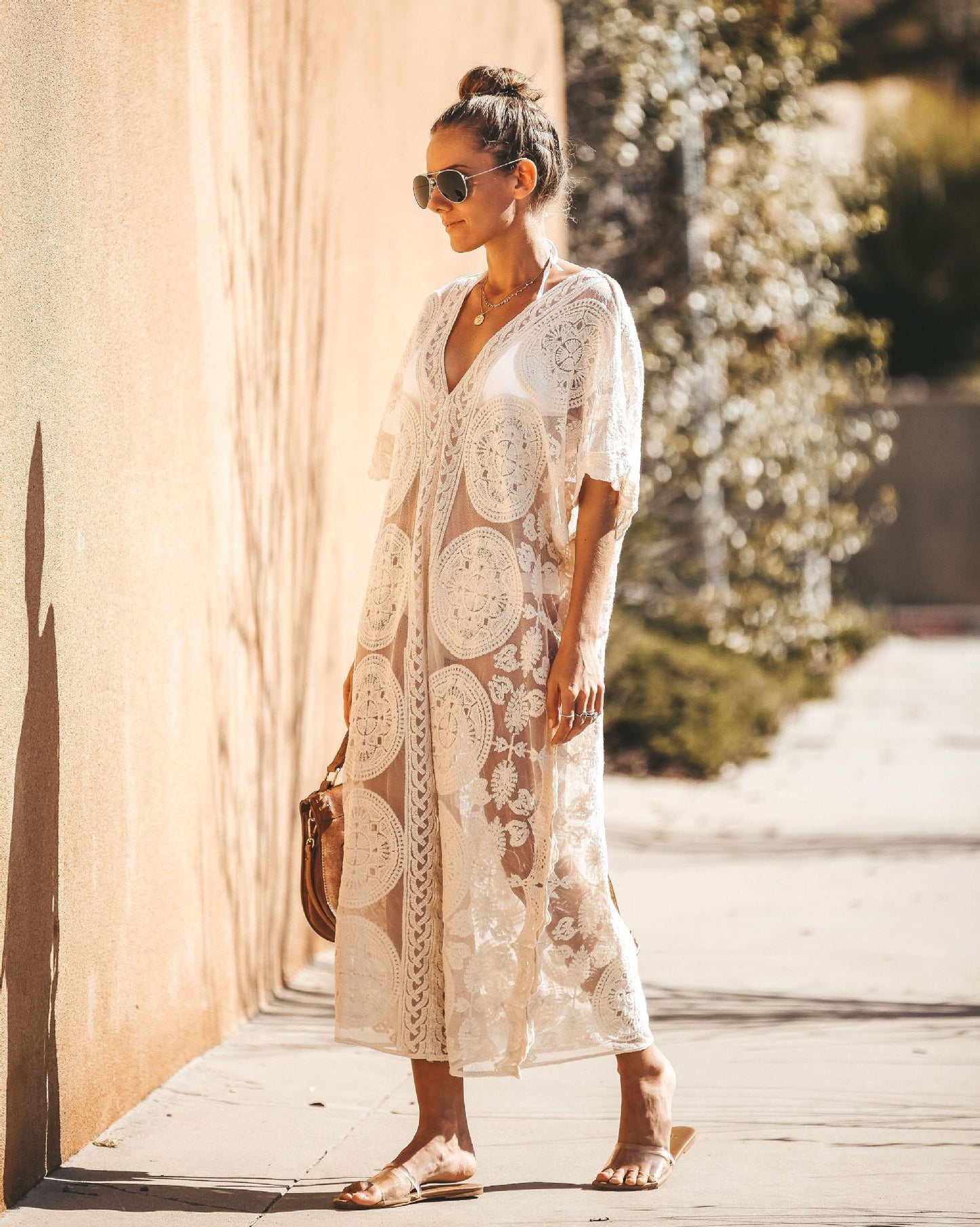 V Neck Cover Up