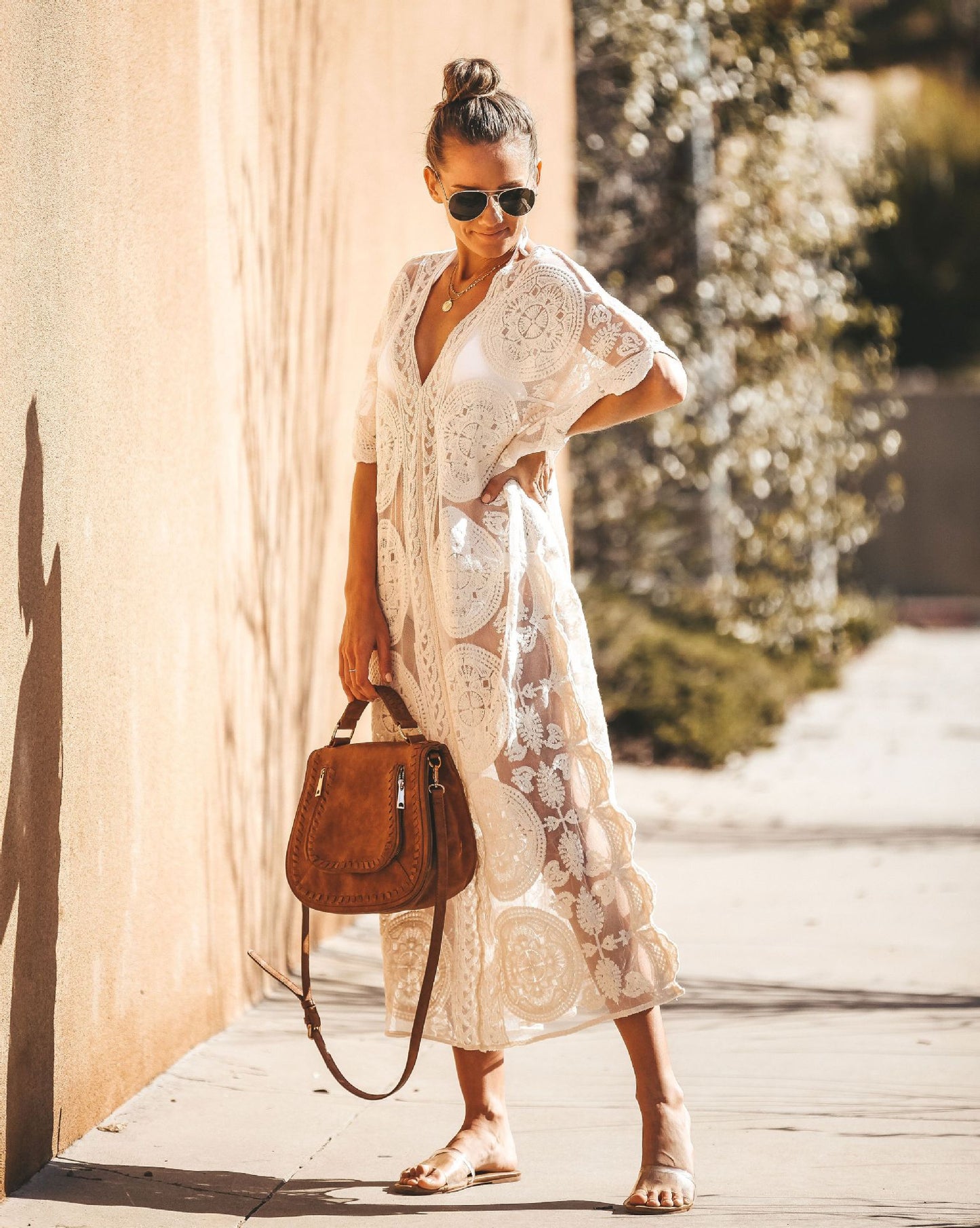 V Neck Cover Up