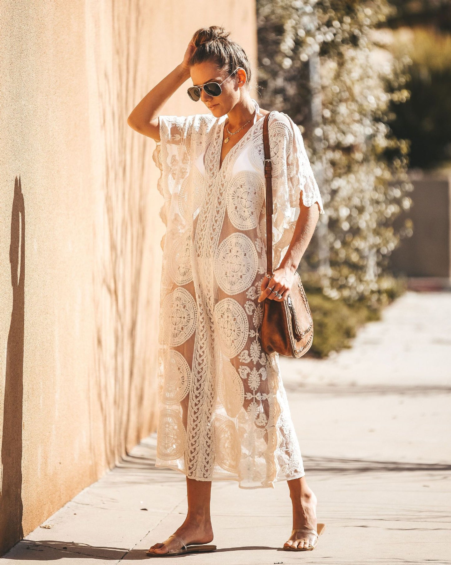 V Neck Cover Up