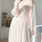 V Neck Grenadine Dress