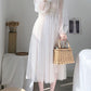 V Neck Grenadine Dress