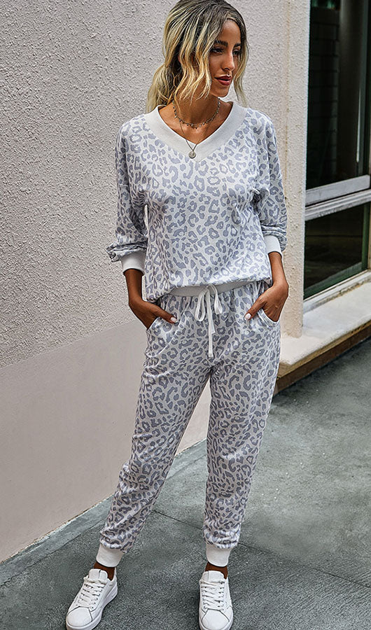 V Neck Two Pieces Set