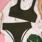 Solid Color Bikini Set