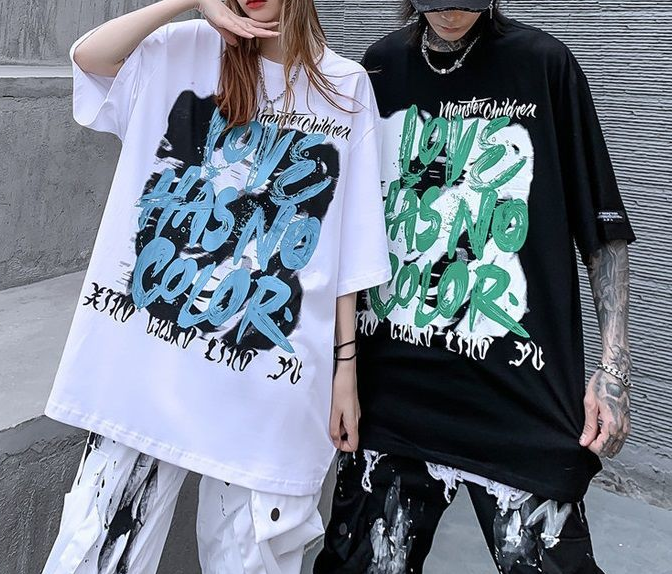 Casual Letters Print  T Shirt