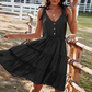Sleeveless V Neck Dress