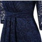 V Neck Lace Dress