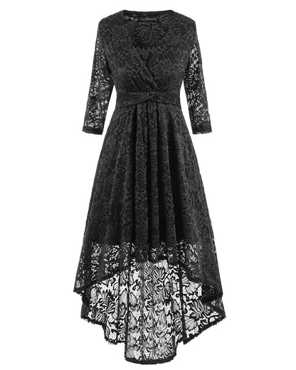 V Neck Lace Dress