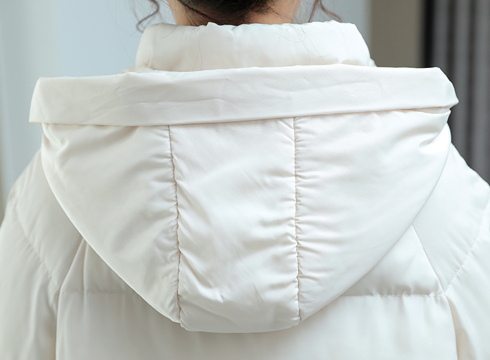 Hooded casual down cotton jacket