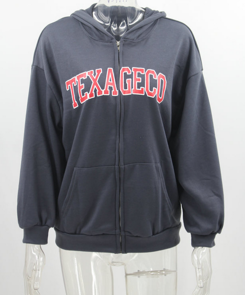 Letters Print Hoodies Sweatshirt