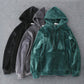 Velvet Hooded Sweatshirt