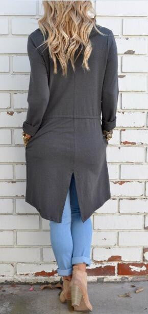 Gray Cardigan, cardigan, VIVIMARKS