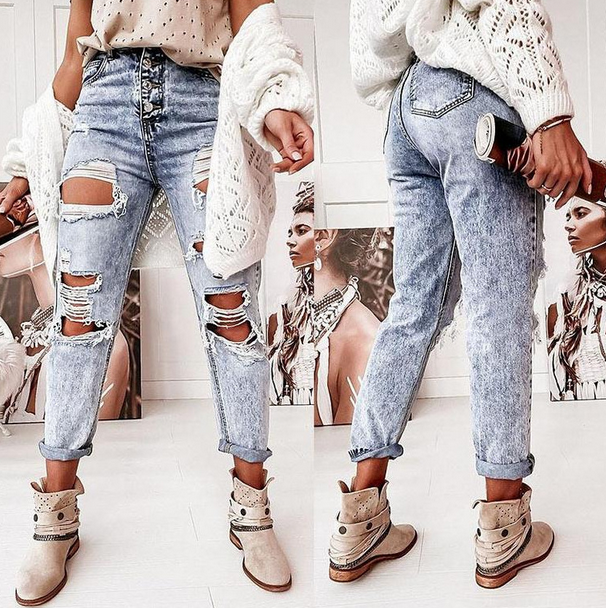 Casual Holes Jeans