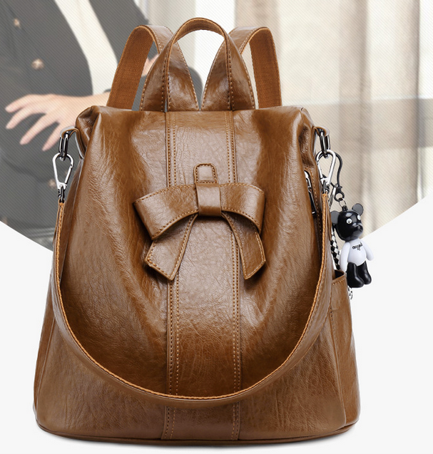 Bow PU Backpack