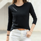 Pure cotton casual long-sleeved T-shirt