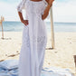 White Lace Cover Up