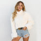 Woollen High Collar Top