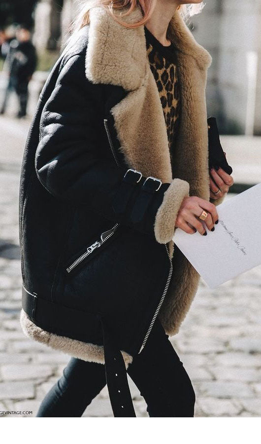 Woollen Lapel Coat