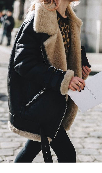 Woollen Lapel Coat