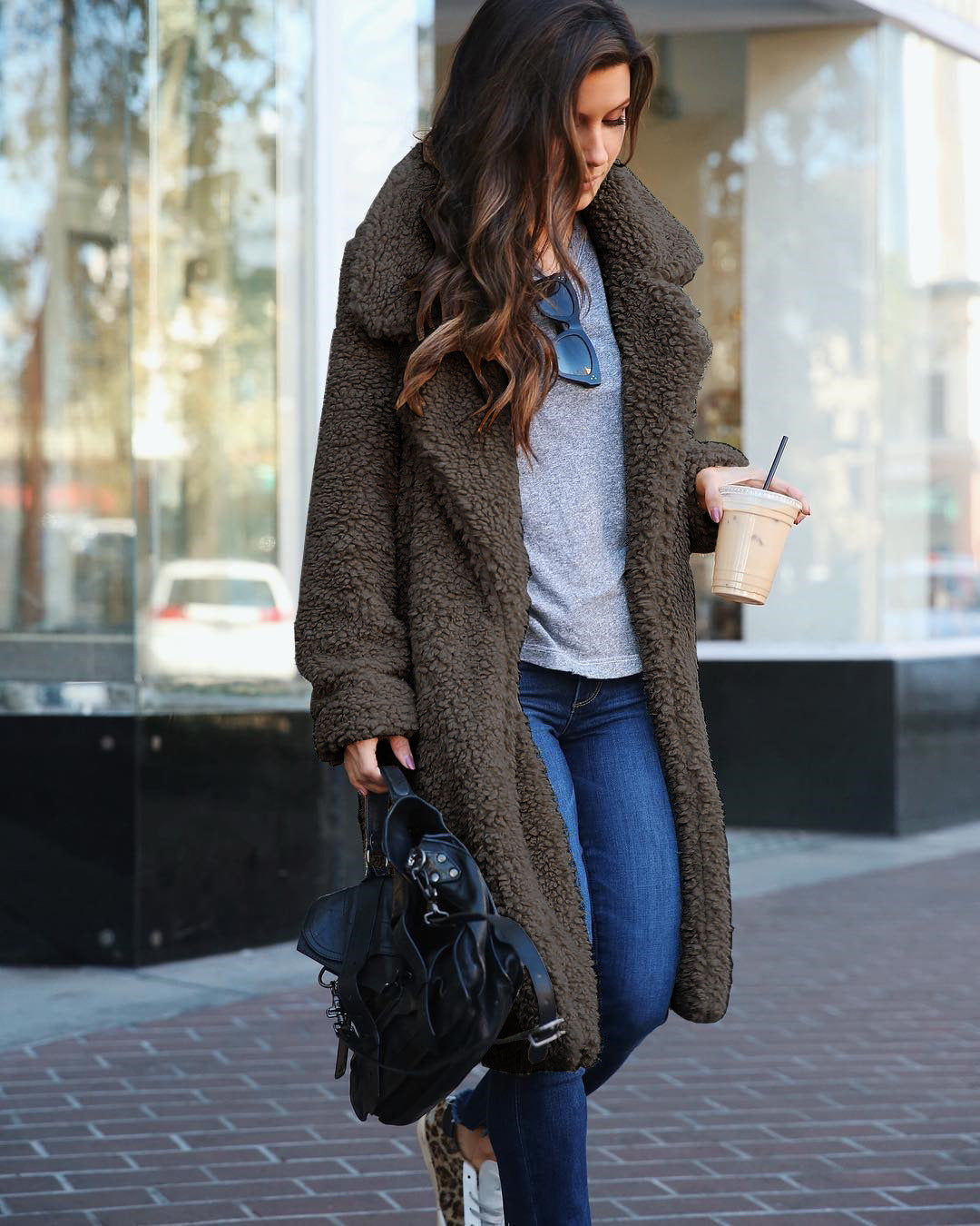 Woollen Lapel Coat