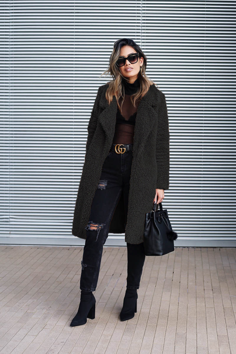 Woollen Lapel Coat