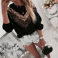 Sequins Splicing Top