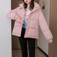 Hooded casual down cotton jacket
