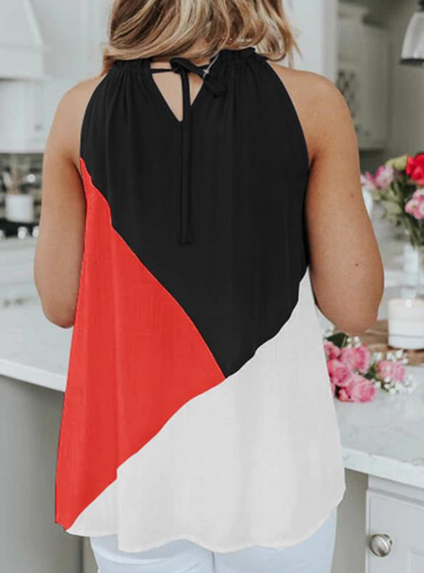 Halter Neck Chiffon Top