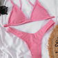 Solid Color Bikini Set