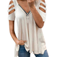 Hollow Out Zipper Top