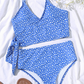 Floral High Waist Bikini Set