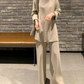 Casual Sweater And Trousers Two Pieces Set