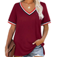Casual. V Neck Top