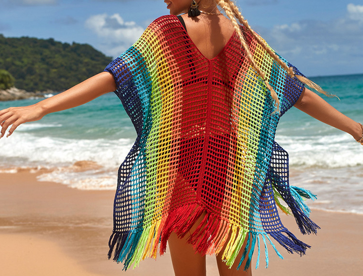 Colorful Knit Cover Up