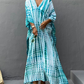 Colorful Slit Cover Up